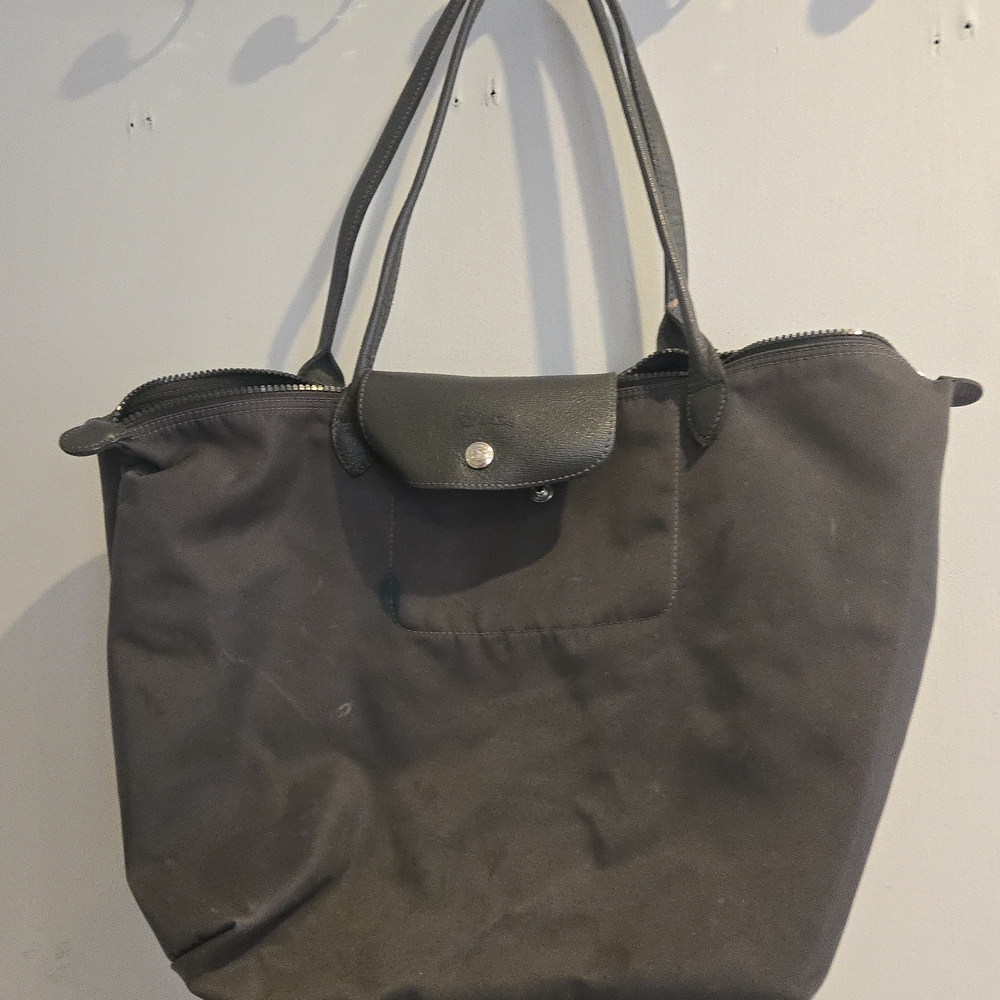 Le Pliage Dark Grey Tote Shoulder Bag